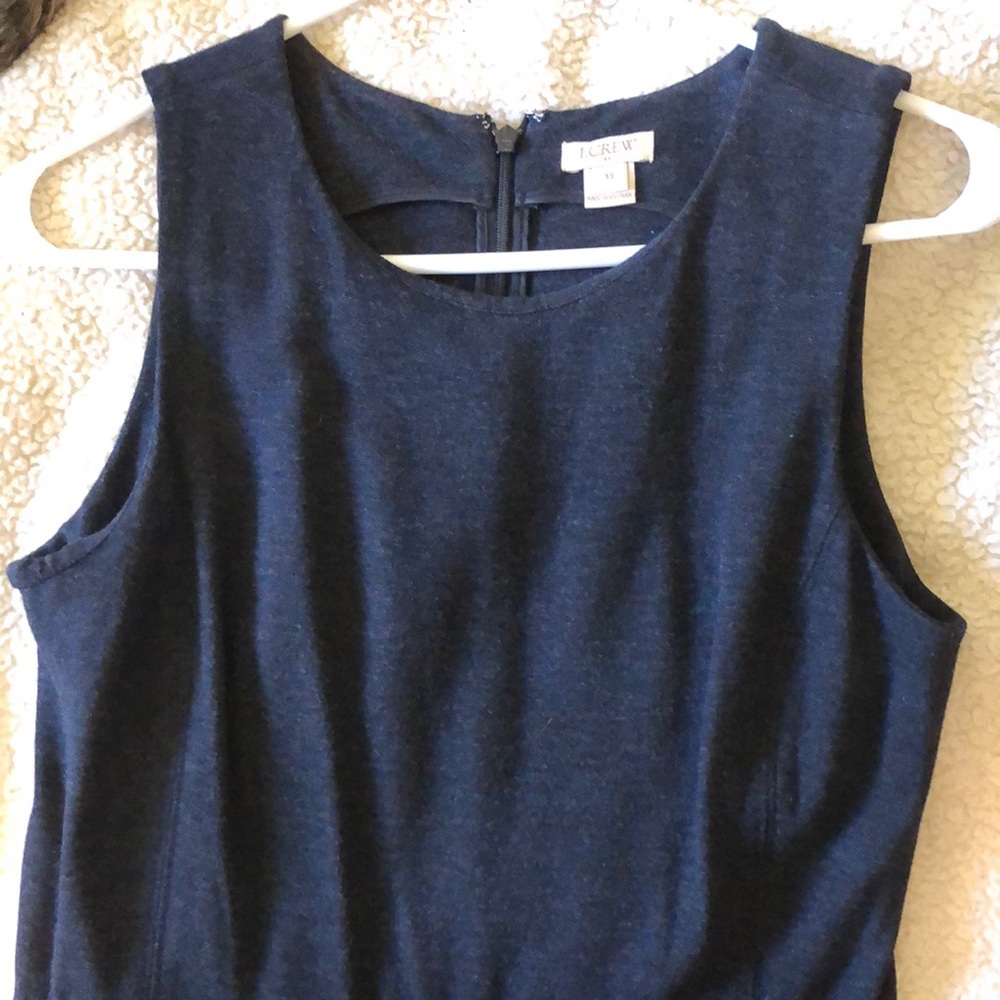 J Crew Gray Ponte A-line dress
